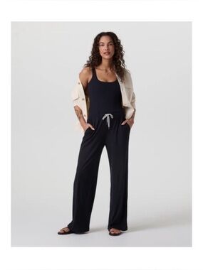 Vuori Pose Scoop Jumpsuit - Black